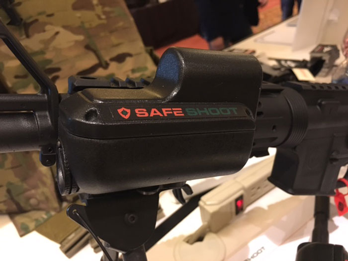 SafeShoot Device attached to a rifle